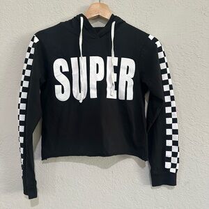 On Fire Classic Black Cotton Hoodie